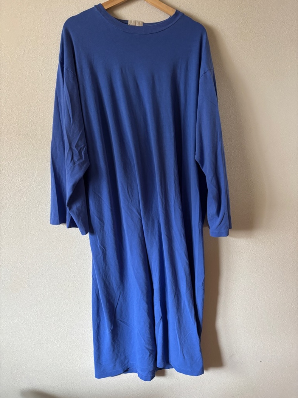 Long Sleeve Blue Vermont Country Store Nightgown